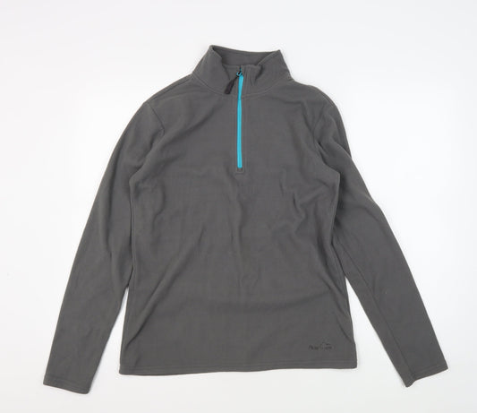 Peter Storm Women Grey 1/4 Zip Pullover Sweatshirt Size 14