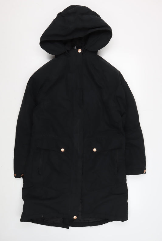 Trespass Women's Black Waterproof Parka - Size S