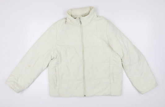 Marks and Spencer Women White Puffer Jacket Size 16