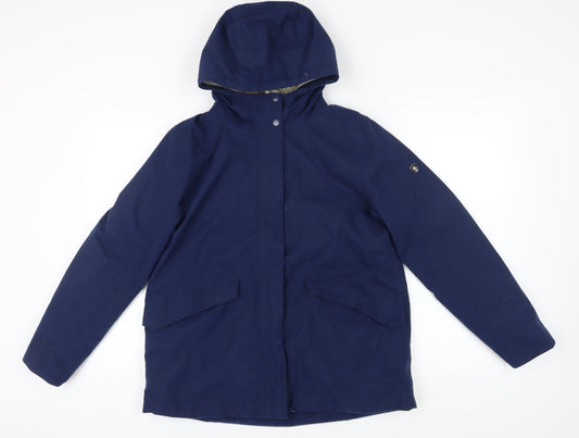Craghoppers Women's Blue Waterproof Parka Jacket Size 12