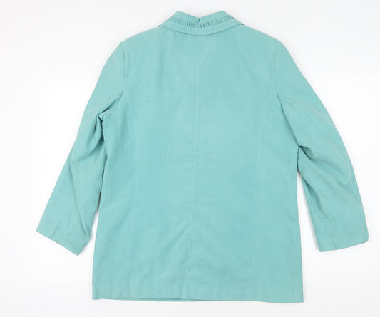 EWM Women's Blue Mid-Length Jacket Size 12