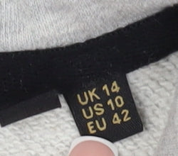 Superdry Women's Grey Pullover Hoodie Size 14