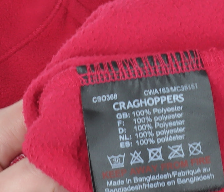 Craghoppers Women's Red Fleece Pullover Size 14