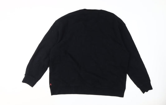 Levi's Men's Black XL Graphic Crew Sweatshirt