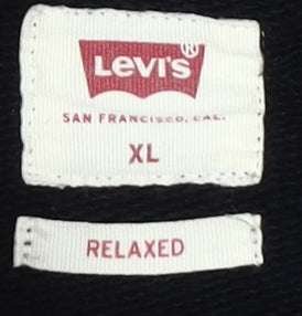 Levi's Men's Black XL Graphic Crew Sweatshirt