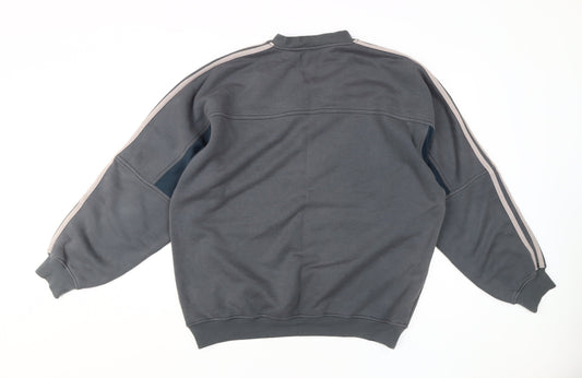 Adidas Men's Grey Crew Neck Sweatshirt M