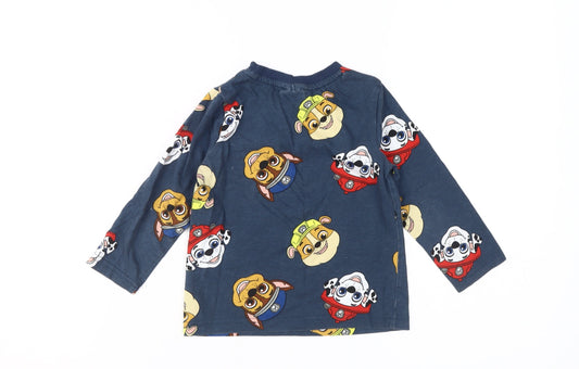 Paw Patrol Boys Blue Pyjama Top 3-4Y Long Sleeve