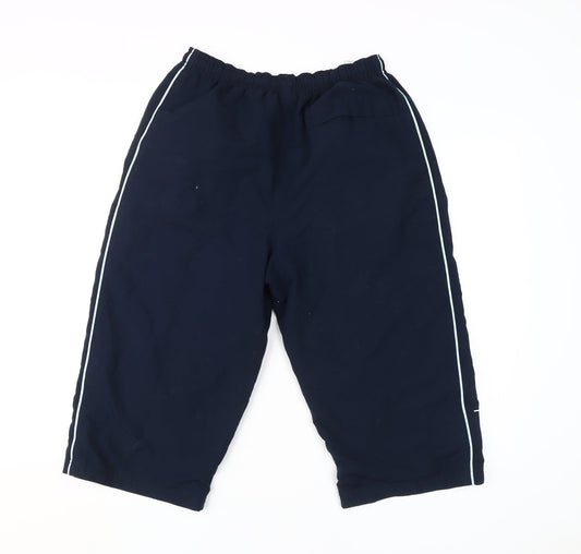 Reebok Unisex Blue Relaxed Fit Sports Trousers M