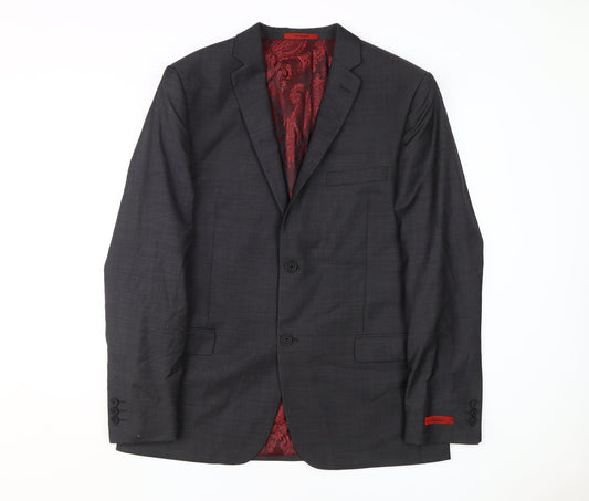Ted Baker Men's Grey Suit Jacket 42R Classic Style