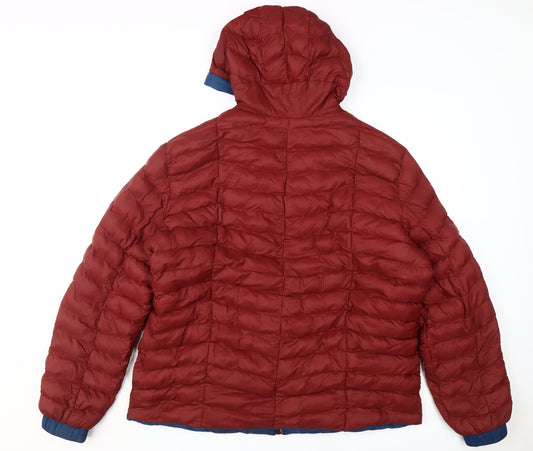 Timberland Men's Red 2XL Puffer Jacket - Winter Casual