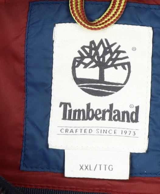 Timberland Men's Red 2XL Puffer Jacket - Winter Casual