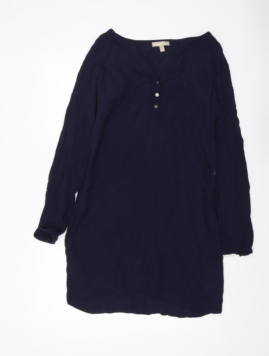 Womens UK Size 8 Banana Republic Blue Viscose Blouse