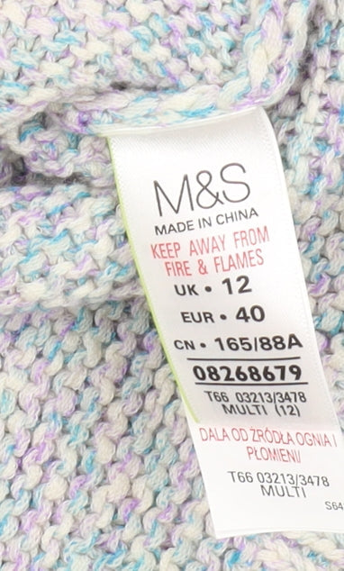 Marks and Spencer Women's Multicoloured Crew Neck Jumper
