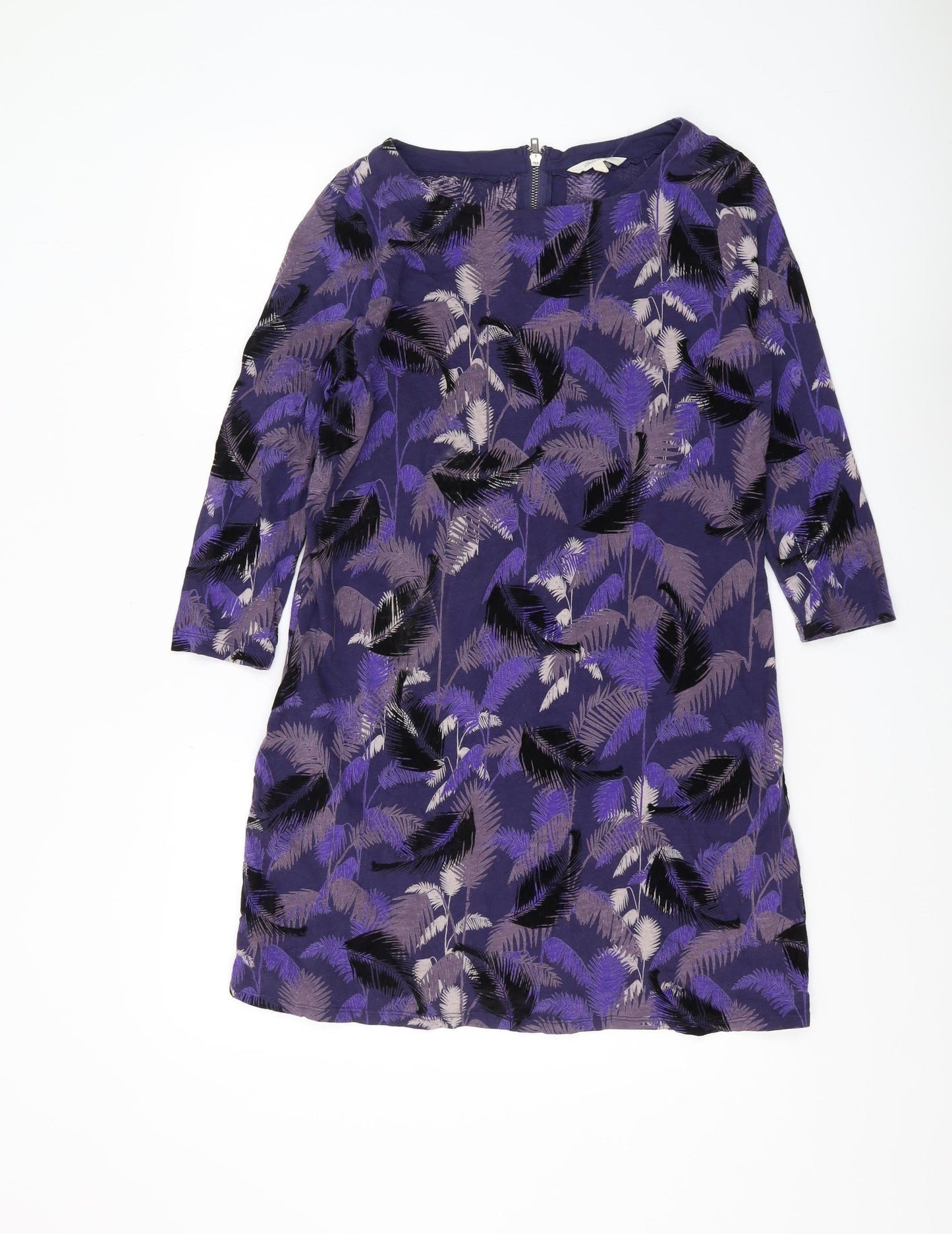 White Stuff Women's Purple Floral Tunic Blouse Size 12