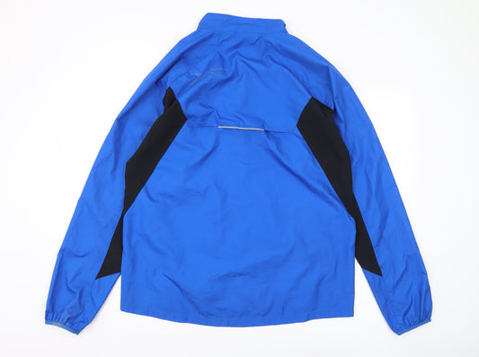 Reebok Men's Blue Windbreaker Jacket L Full Zip