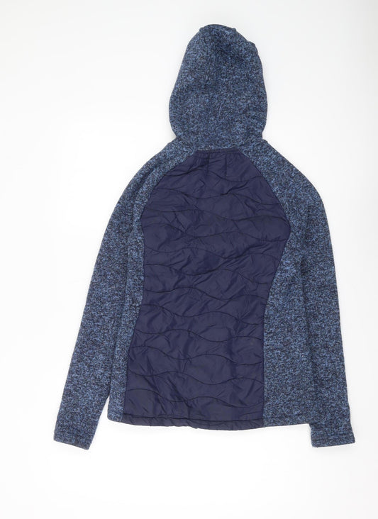 Mountain Warehouse Women's Blue Hooded Jacket, Size 4