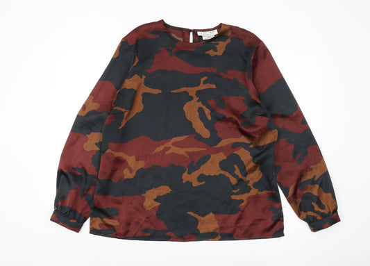 Jaeger Women's Camouflage Long Sleeve Top Size 14