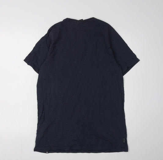 Animal Men's Blue Graphic Print T-Shirt, M