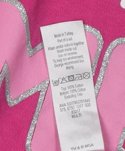 Additional view of LOL Surprise girls’ pink glitter graphic t-shirt 7-8 years