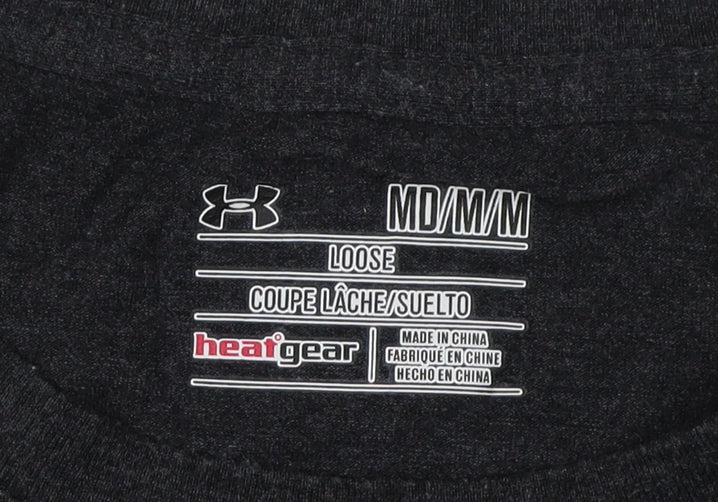 Under Armour Men's Black Sports T-Shirt, Size M