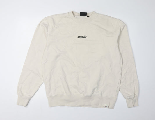 Dickies Men’s Beige Crew Neck Sweatshirt Size M