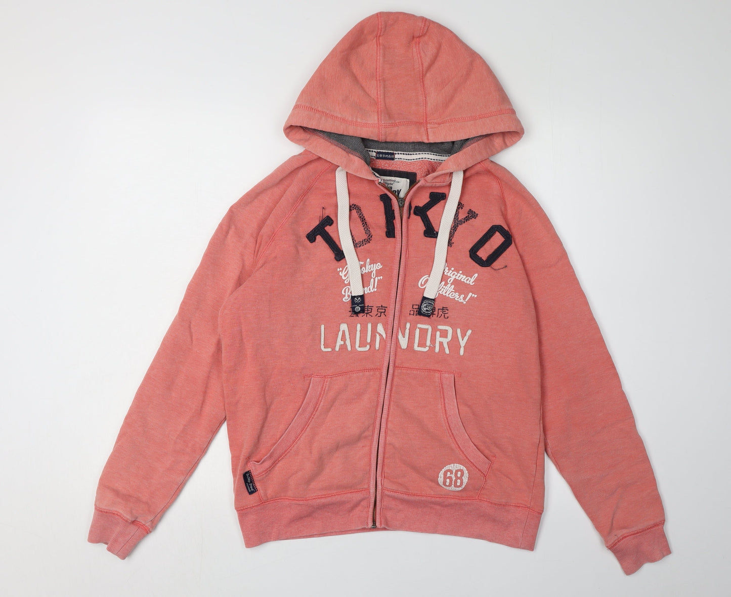 Tokyo Laundry Women's Pink Full Zip Hoodie Size 12