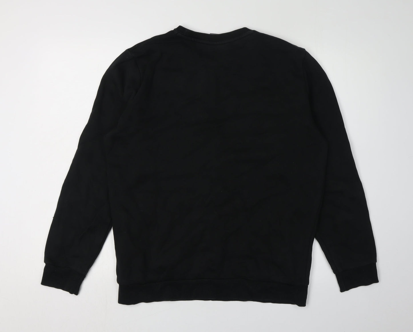 Puma Men's Black Sweatshirt Logo Graphic Pullover - M