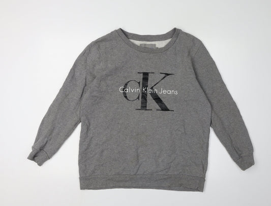 Calvin Klein Men's Grey Pullover Sweatshirt M