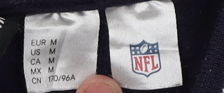 NFL Unisex Black M Pullover Sweatshirt with Logo