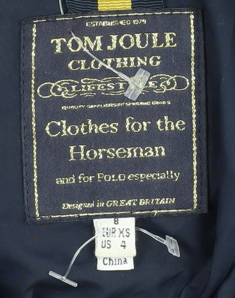 Additional view of Tom Joule Women's Blue Puffer Jacket, size 8, Hooded