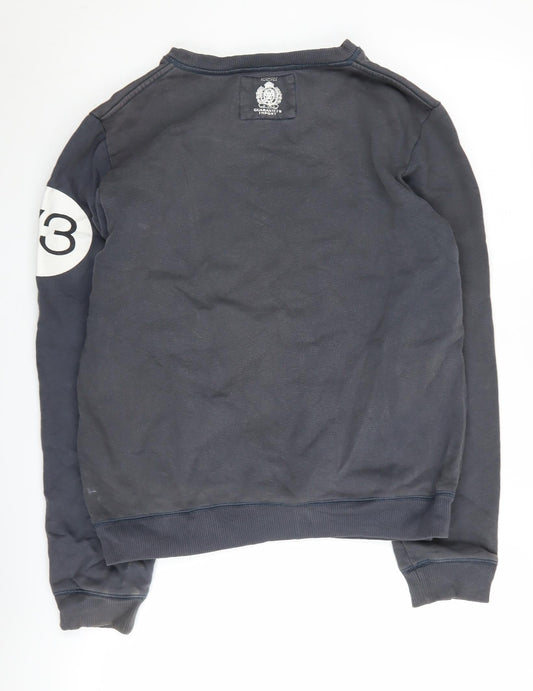 Pepe Jeans Men's Black S Pullover Sweatshirt Racing Print