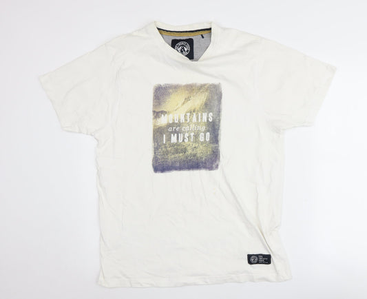 Tog Twenty Four Men's White Cotton Nature T-Shirt L