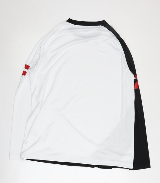 Patrick Men's White Football Jersey, Large