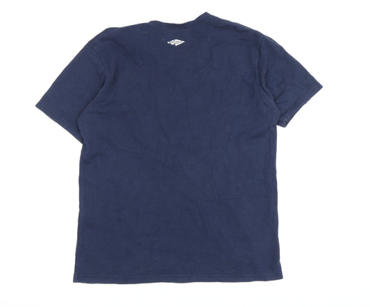 Lee Cooper Men’s Blue V-Neck T-Shirt L