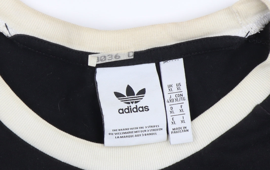 Adidas Men's Black XL Sports T-Shirt, Logo, Jersey, Gym