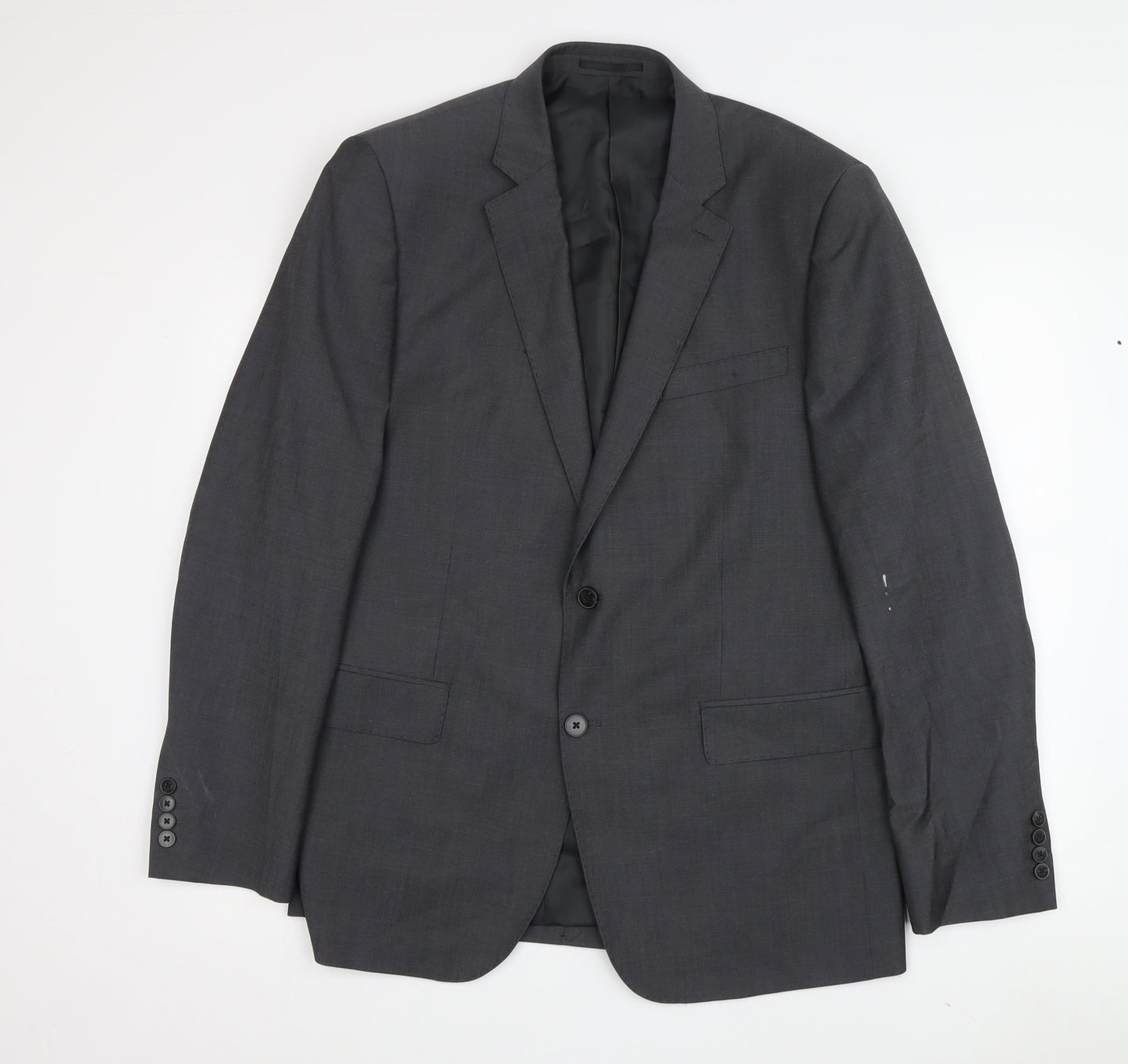 Jaeger Men's Black Wool Blazer Jacket Size 42R