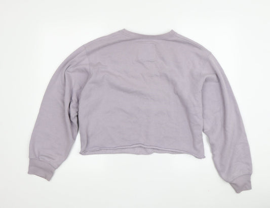 Hollister Girls' Grey Sweatshirt - Size S, Comfort Fit