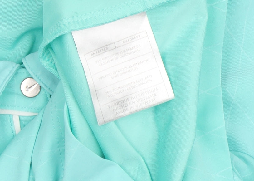 Nike Women's Green Polo Golf Shirt M Moisture-Wicking