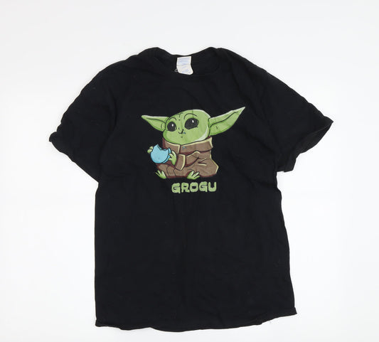 Star Wars Grogu Men's Black T-Shirt, S