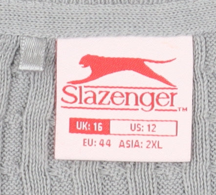 Slazenger Women's Grey V-Neck Vest Size 16