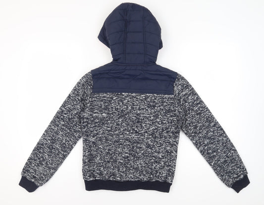 Lee Cooper Women's Blue Pink Bomber Jacket Size 10