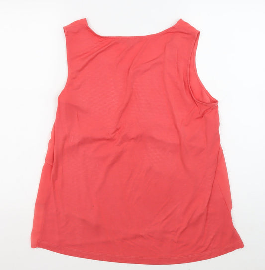 Womens UK Size 16 Laura Ashley Pink Polyester Blend Blouse