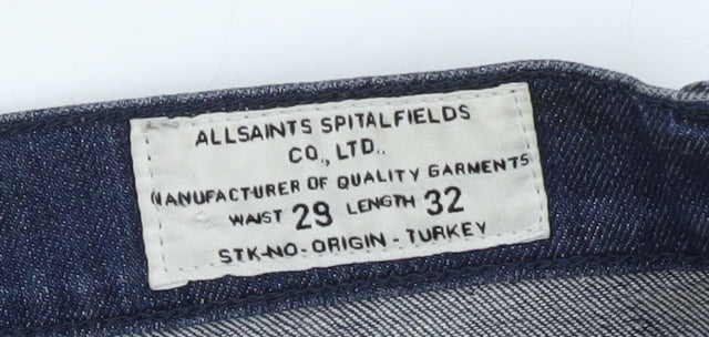 AllSaints Men's Blue Skinny Jeans Size 29