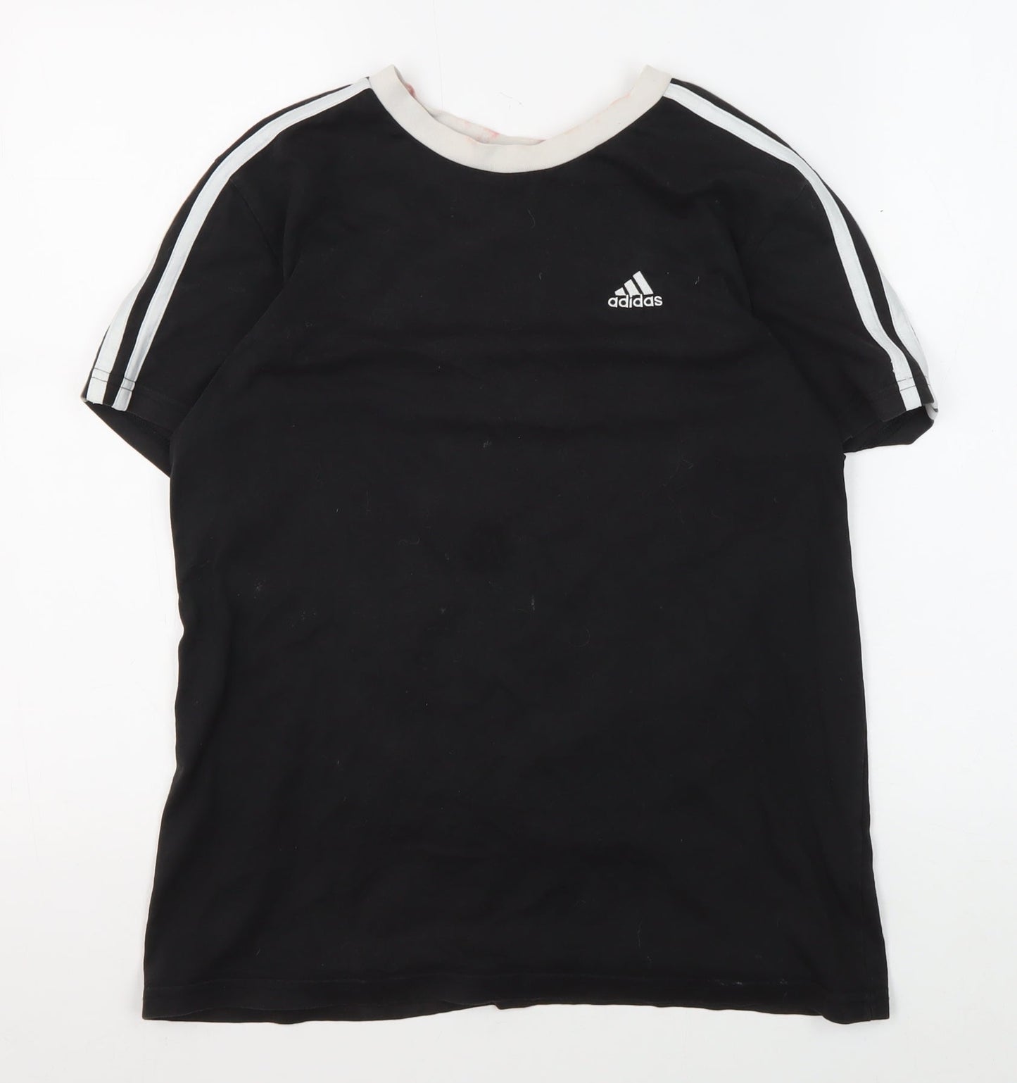 Adidas Women's Black T-Shirt XS, Casual, Cotton, Crew Neck