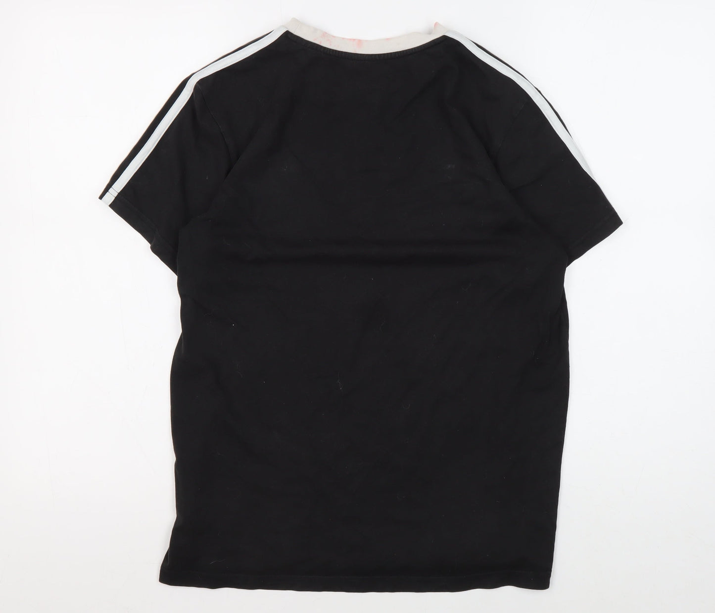 Adidas Women's Black T-Shirt XS, Casual, Cotton, Crew Neck