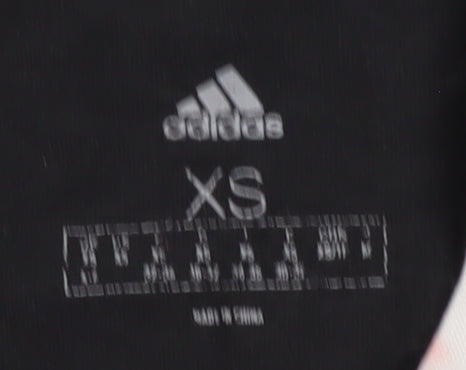 Adidas Women's Black T-Shirt XS, Casual, Cotton, Crew Neck