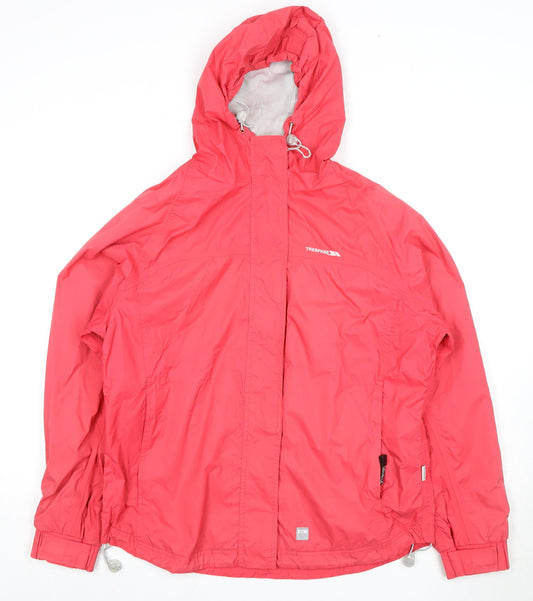 Trespass Women's Red Waterproof Rain Coat Jacket