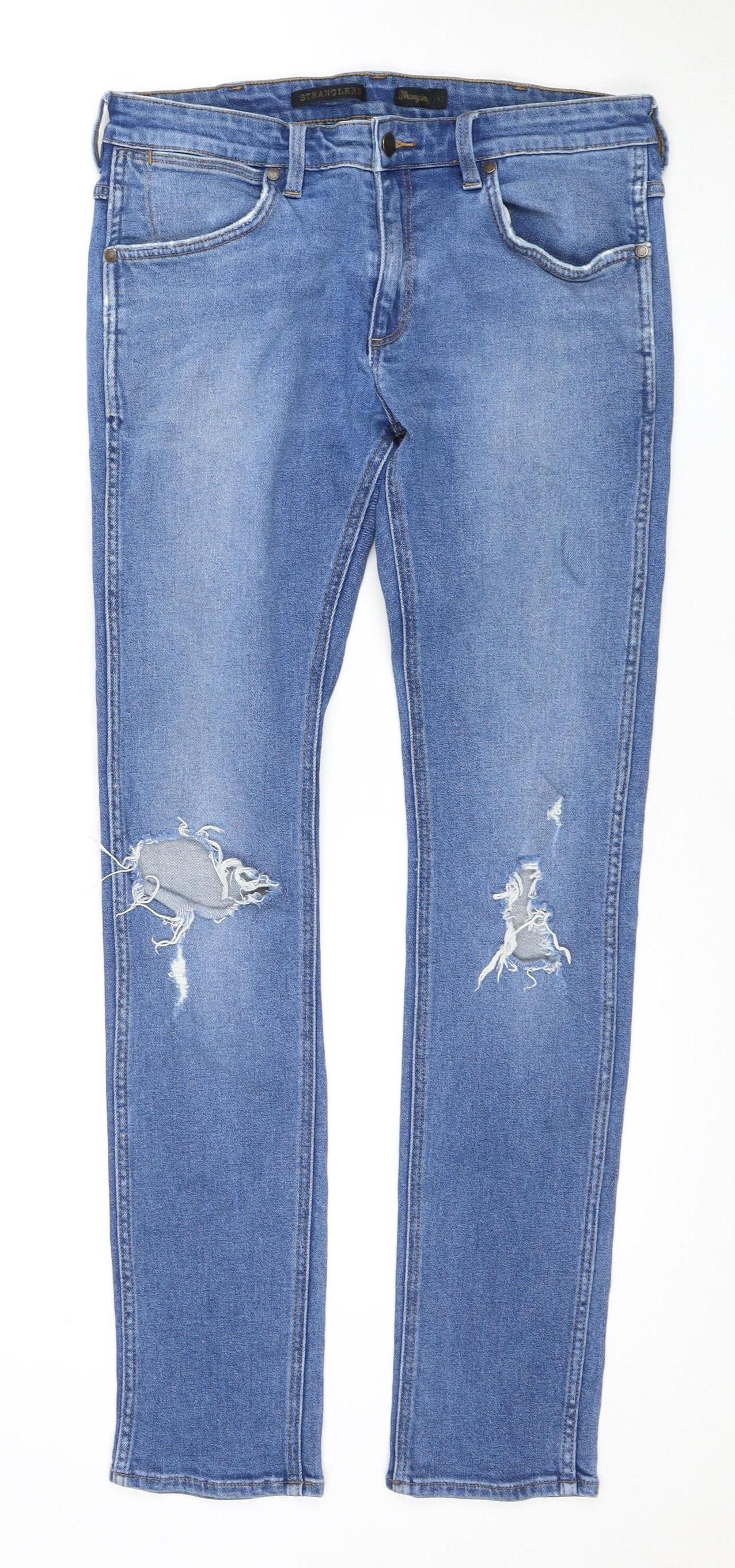 Wrangler Women's Straight Blue Jeans M