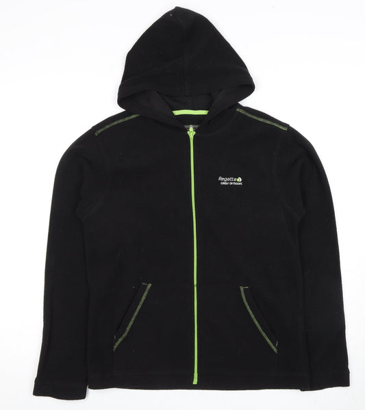 Regatta Teens Black Fleece Jacket Full Zip Size 34