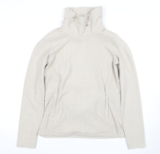 Mountain Warehouse Women's Beige Cowl Neck Sweatshirt Size 10